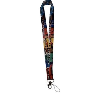 Disney Cars Land Pin Trading Neck Lanyard Lightning McQueen Mater ID Key Holder